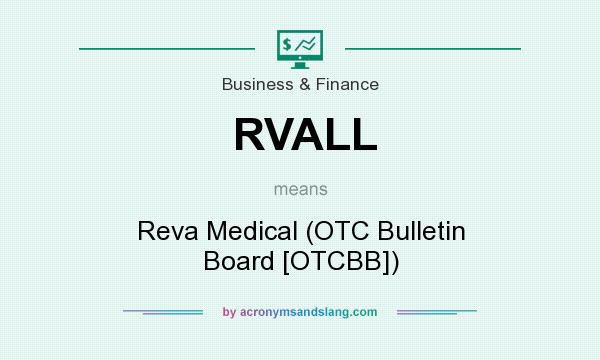 What does RVALL mean? It stands for Reva Medical (OTC Bulletin Board [OTCBB])