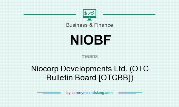 What does NIOBF mean? It stands for Niocorp Developments Ltd. (OTC Bulletin Board [OTCBB])