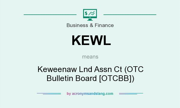 What does KEWL mean? It stands for Keweenaw Lnd Assn Ct (OTC Bulletin Board [OTCBB])