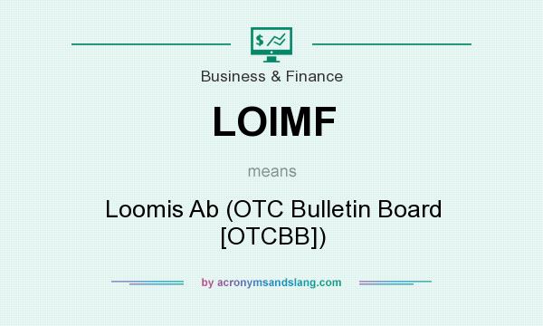 What does LOIMF mean? It stands for Loomis Ab (OTC Bulletin Board [OTCBB])
