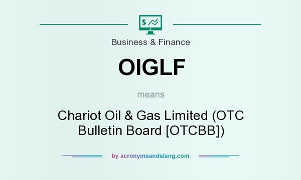What does OIGLF mean? It stands for Chariot Oil & Gas Limited (OTC Bulletin Board [OTCBB])