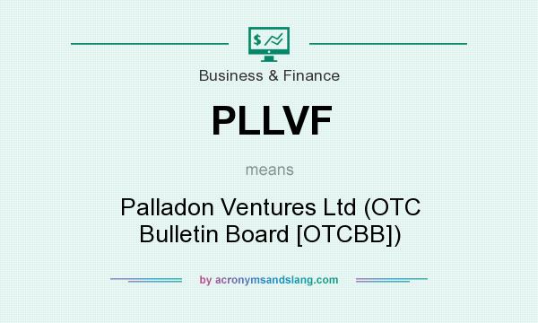 What does PLLVF mean? It stands for Palladon Ventures Ltd (OTC Bulletin Board [OTCBB])