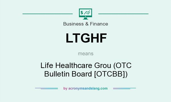 What does LTGHF mean? It stands for Life Healthcare Grou (OTC Bulletin Board [OTCBB])