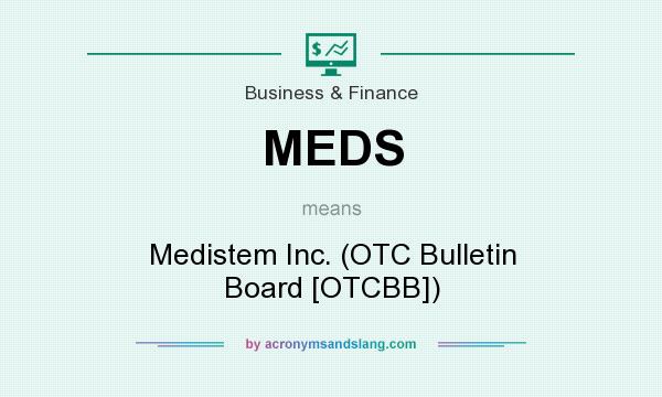 What does MEDS mean? It stands for Medistem Inc. (OTC Bulletin Board [OTCBB])