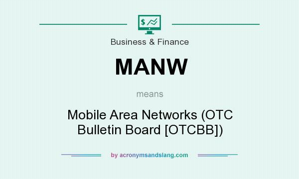 What does MANW mean? It stands for Mobile Area Networks (OTC Bulletin Board [OTCBB])