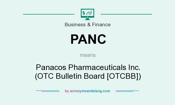 What does PANC mean? It stands for Panacos Pharmaceuticals Inc. (OTC Bulletin Board [OTCBB])