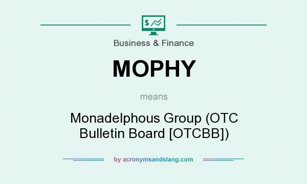 What does MOPHY mean? It stands for Monadelphous Group (OTC Bulletin Board [OTCBB])