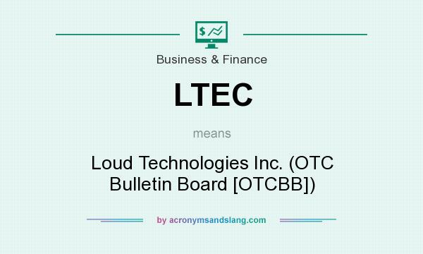 What does LTEC mean? It stands for Loud Technologies Inc. (OTC Bulletin Board [OTCBB])