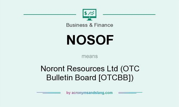 What does NOSOF mean? It stands for Noront Resources Ltd (OTC Bulletin Board [OTCBB])