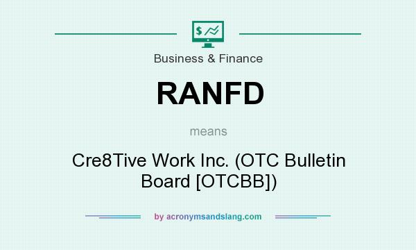What does RANFD mean? It stands for Cre8Tive Work Inc. (OTC Bulletin Board [OTCBB])