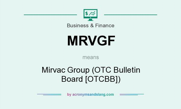 What does MRVGF mean? It stands for Mirvac Group (OTC Bulletin Board [OTCBB])