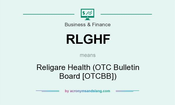 What does RLGHF mean? It stands for Religare Health (OTC Bulletin Board [OTCBB])