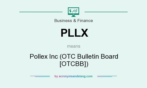 What does PLLX mean? It stands for Pollex Inc (OTC Bulletin Board [OTCBB])
