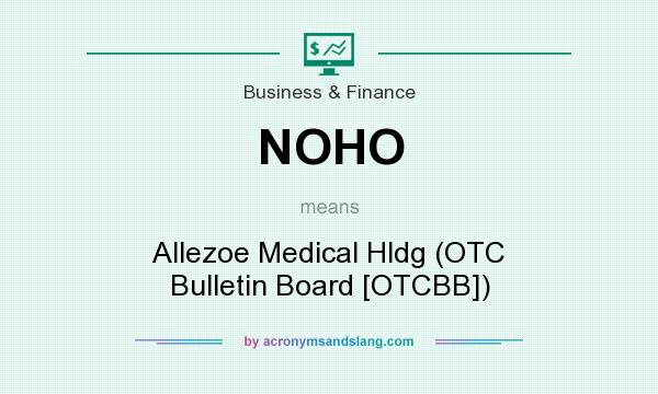 What does NOHO mean? It stands for Allezoe Medical Hldg (OTC Bulletin Board [OTCBB])