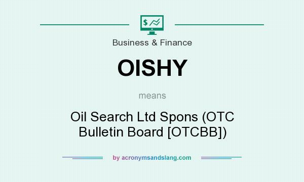 What does OISHY mean? It stands for Oil Search Ltd Spons (OTC Bulletin Board [OTCBB])
