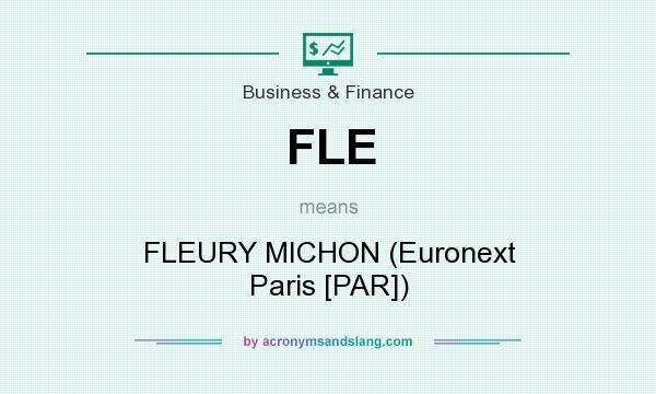 What does FLE mean? It stands for FLEURY MICHON (Euronext Paris [PAR])