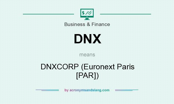 What does DNX mean? It stands for DNXCORP (Euronext Paris [PAR])