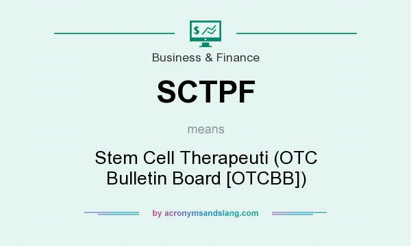 What does SCTPF mean? It stands for Stem Cell Therapeuti (OTC Bulletin Board [OTCBB])