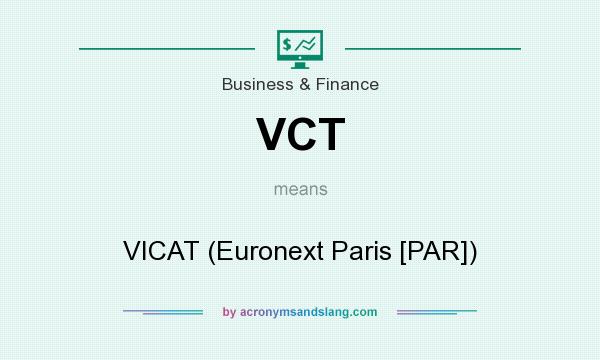 What does VCT mean? It stands for VICAT (Euronext Paris [PAR])