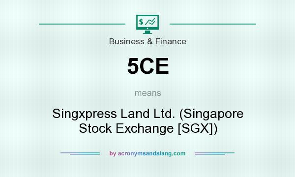 What does 5CE mean? It stands for Singxpress Land Ltd. (Singapore Stock Exchange [SGX])
