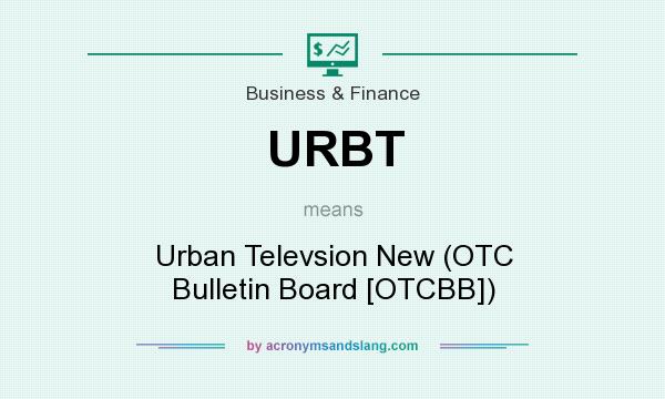 What does URBT mean? It stands for Urban Televsion New (OTC Bulletin Board [OTCBB])