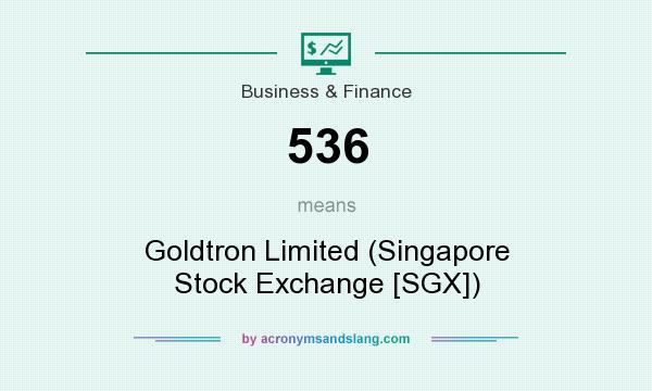 What does 536 mean? It stands for Goldtron Limited (Singapore Stock Exchange [SGX])