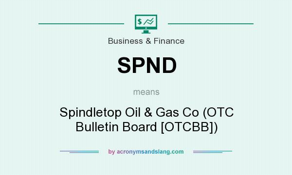 What does SPND mean? It stands for Spindletop Oil & Gas Co (OTC Bulletin Board [OTCBB])