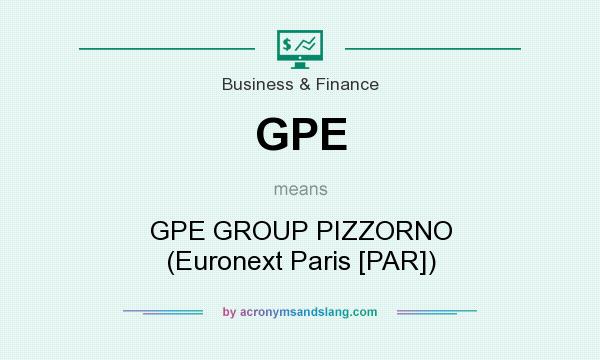 What does GPE mean? It stands for GPE GROUP PIZZORNO (Euronext Paris [PAR])