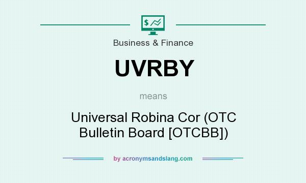 What does UVRBY mean? It stands for Universal Robina Cor (OTC Bulletin Board [OTCBB])