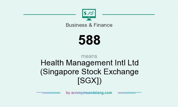 What does 588 mean? It stands for Health Management Intl Ltd (Singapore Stock Exchange [SGX])