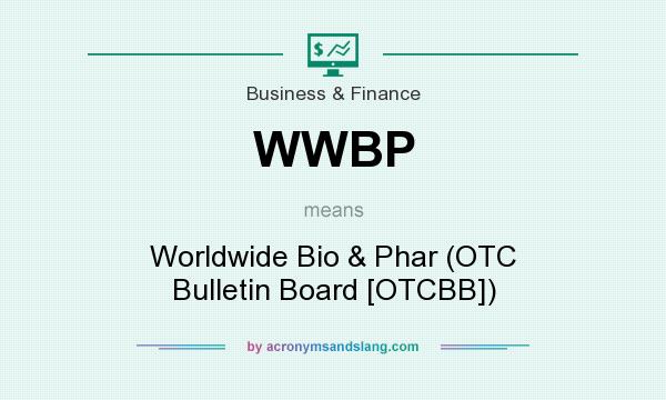 What does WWBP mean? It stands for Worldwide Bio & Phar (OTC Bulletin Board [OTCBB])
