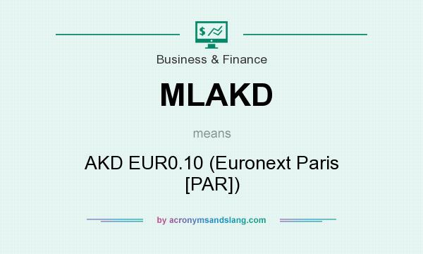 What does MLAKD mean? It stands for AKD EUR0.10 (Euronext Paris [PAR])