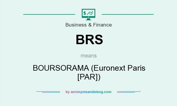 What does BRS mean? It stands for BOURSORAMA (Euronext Paris [PAR])