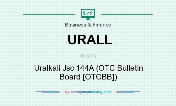 What does URALL mean? It stands for Uralkali Jsc 144A (OTC Bulletin Board [OTCBB])