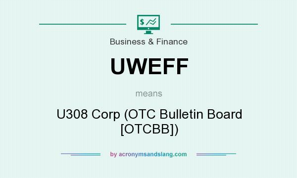 What does UWEFF mean? It stands for U308 Corp (OTC Bulletin Board [OTCBB])