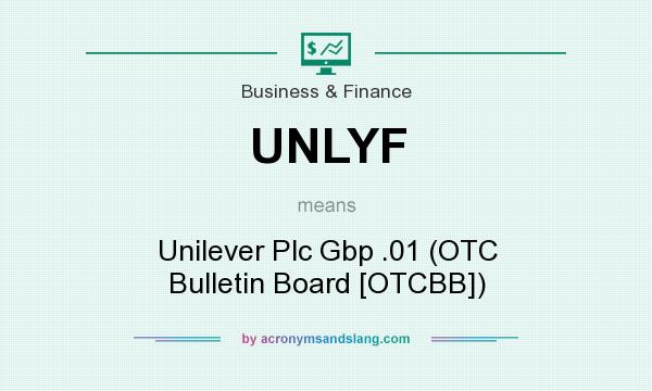 What does UNLYF mean? It stands for Unilever Plc Gbp .01 (OTC Bulletin Board [OTCBB])