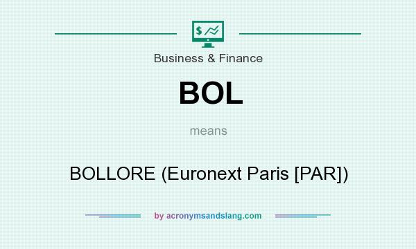 What does BOL mean? It stands for BOLLORE (Euronext Paris [PAR])