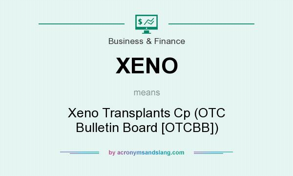 What does XENO mean? It stands for Xeno Transplants Cp (OTC Bulletin Board [OTCBB])