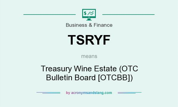 What does TSRYF mean? It stands for Treasury Wine Estate (OTC Bulletin Board [OTCBB])