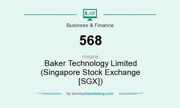 What does 568 mean? It stands for Baker Technology Limited (Singapore Stock Exchange [SGX])