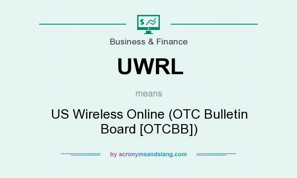 What does UWRL mean? It stands for US Wireless Online (OTC Bulletin Board [OTCBB])