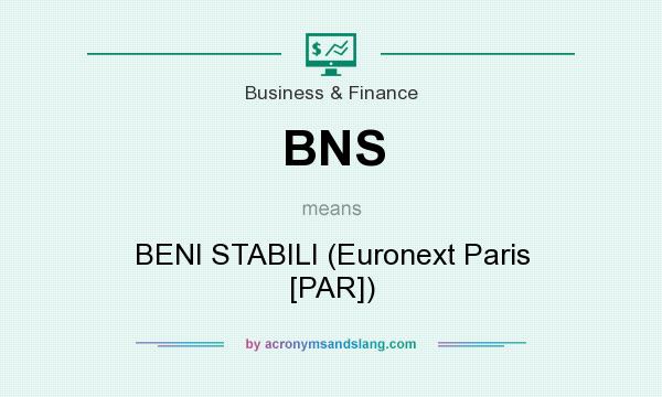 What does BNS mean? It stands for BENI STABILI (Euronext Paris [PAR])