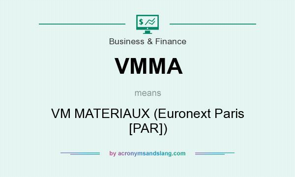 What does VMMA mean? It stands for VM MATERIAUX (Euronext Paris [PAR])