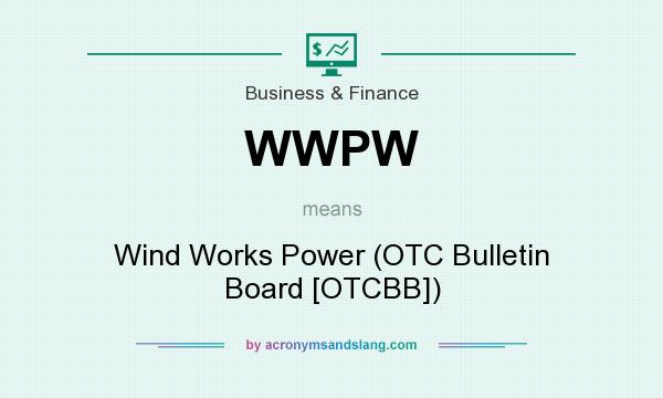 What does WWPW mean? It stands for Wind Works Power (OTC Bulletin Board [OTCBB])