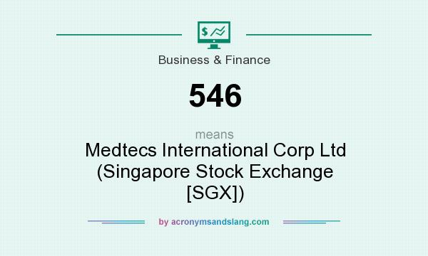 What does 546 mean? It stands for Medtecs International Corp Ltd (Singapore Stock Exchange [SGX])