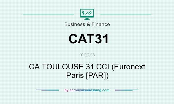 What does CAT31 mean? It stands for CA TOULOUSE 31 CCI (Euronext Paris [PAR])