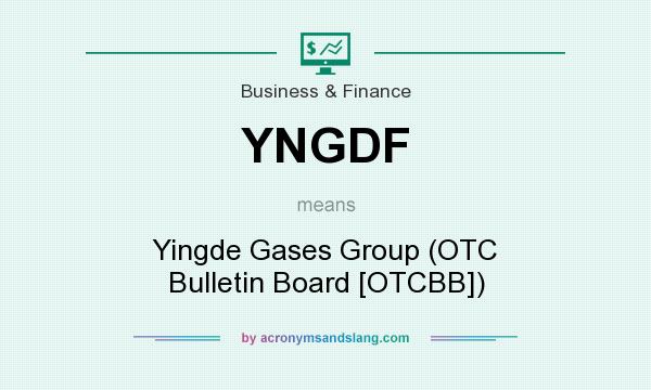 What does YNGDF mean? It stands for Yingde Gases Group (OTC Bulletin Board [OTCBB])