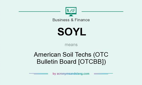 What does SOYL mean? It stands for American Soil Techs (OTC Bulletin Board [OTCBB])