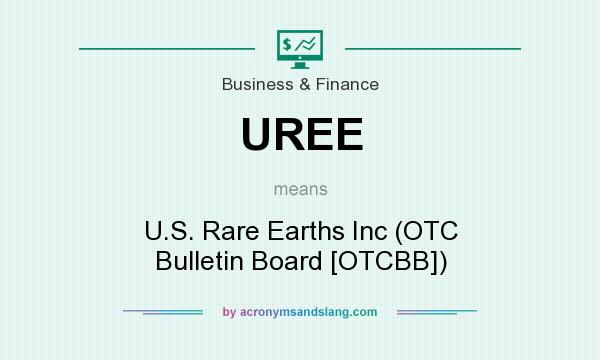 What does UREE mean? It stands for U.S. Rare Earths Inc (OTC Bulletin Board [OTCBB])