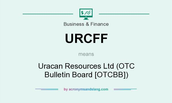 What does URCFF mean? It stands for Uracan Resources Ltd (OTC Bulletin Board [OTCBB])